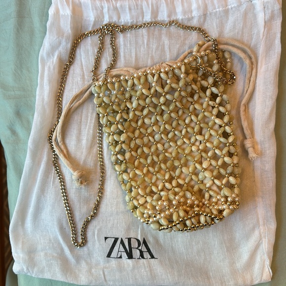 Zara Handbags - Zara Beaded Crossbody Bag